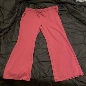 Torrid Red Flared Track Pants with Pockets